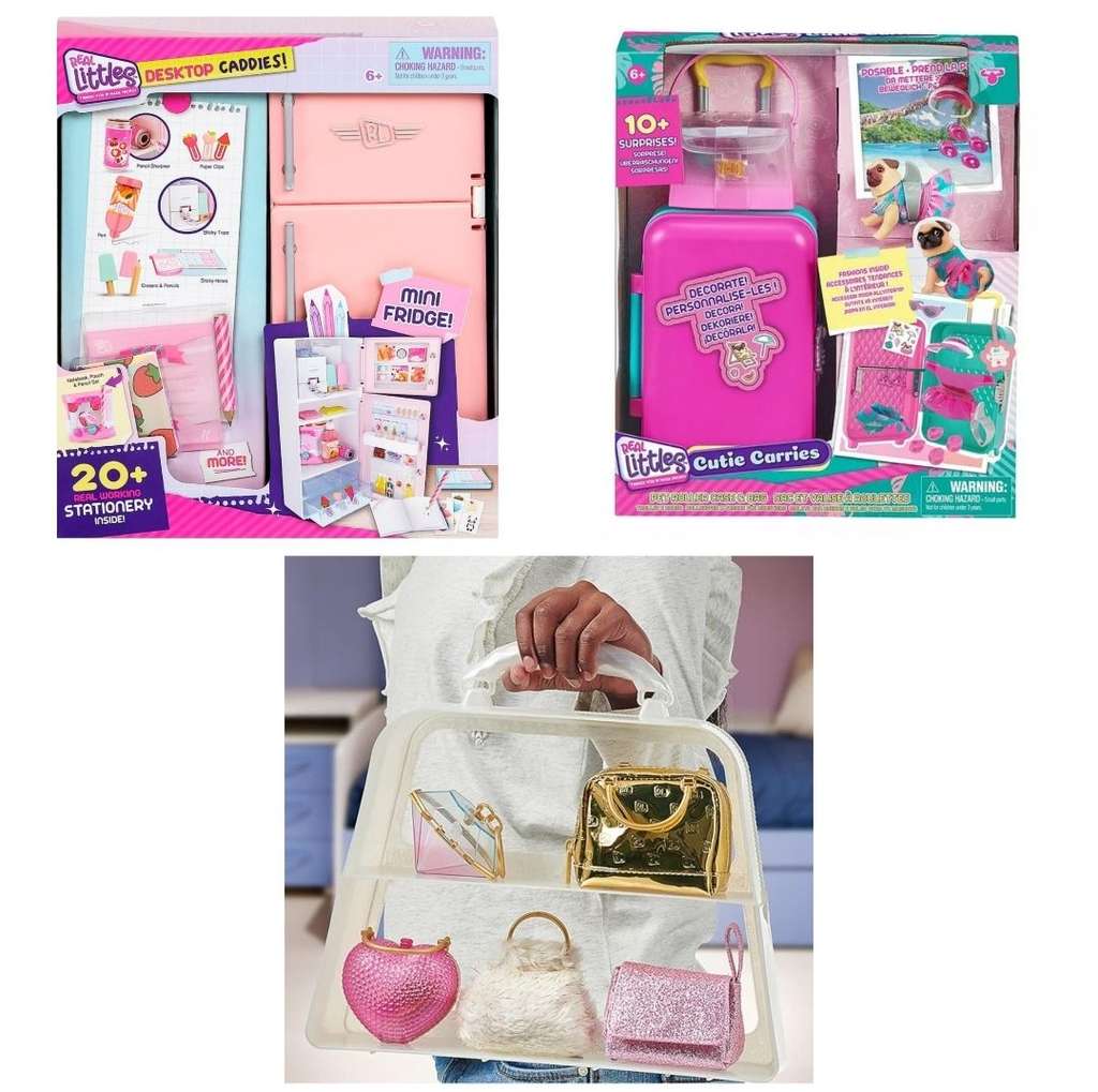 Real Littles Cutie Carries Pet Roller Case & Bag Pack / Desktop Caddies - Mini Fridge £14.06 / Handbags Ultra-Luxe Collection £15 (Free C&C)