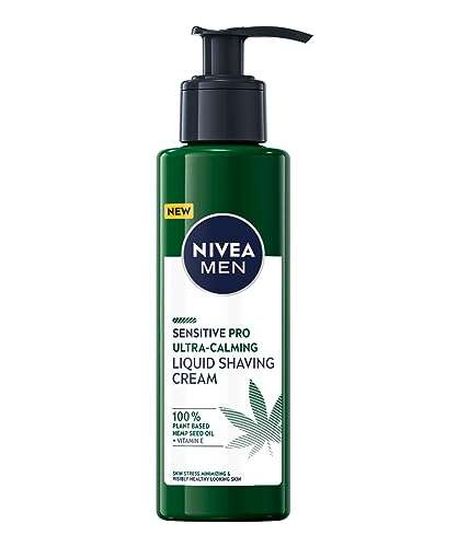 NIVEA MEN Sensitive Pro Ultra Calming Liquid Shaving Cream, Enriched with Hemp Seed Oil & Vitamin E Face Care (200ml) - £1.60 S&S w/voucher