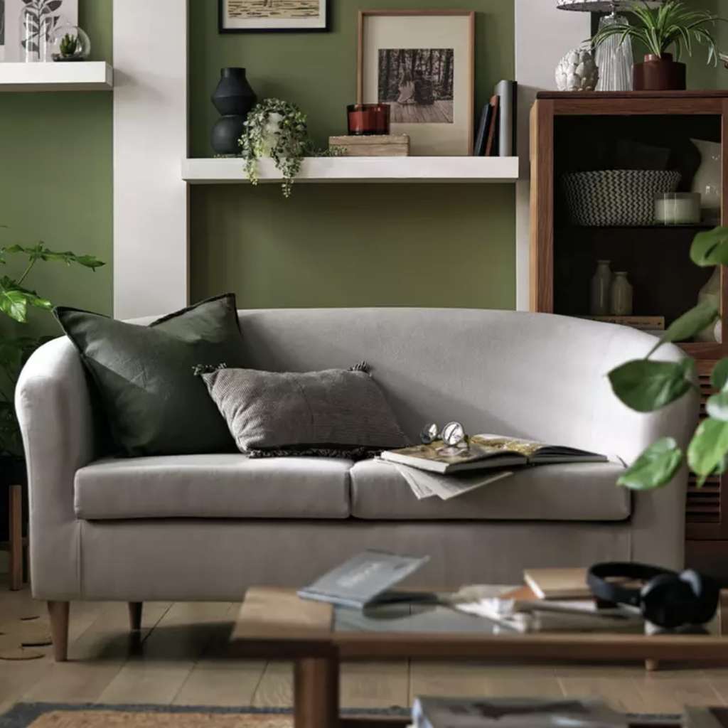 Sofa Clearance + code stack e.g. Fabric 2 Seater Tub Sofa (Natural) £140 / Habitat Fabric Corner Chaise Sofa + £100 indoor furniture = £350