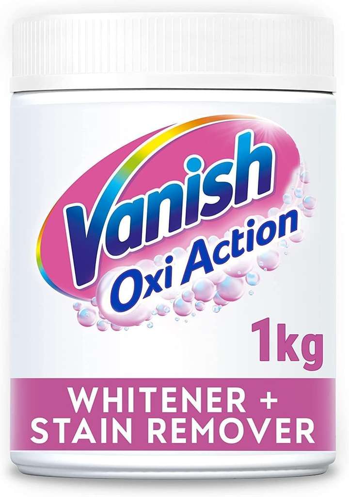 Vanish Oxi Action Whitener and Stain Remover Powder for Whites 1kg (Or £5.85 With S&S)