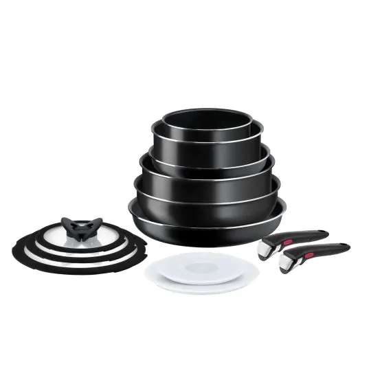 Ingenio Easy Cook & Clean L1549023 13-Piece Pan Set - Black W/Code