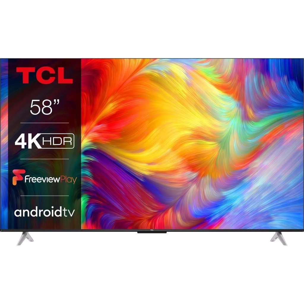 TCL 58P638K 58 Inch LED 4K Ultra HD Smart TV Bluetooth WiFi W/code (UK Mainland) Sold by AO.com