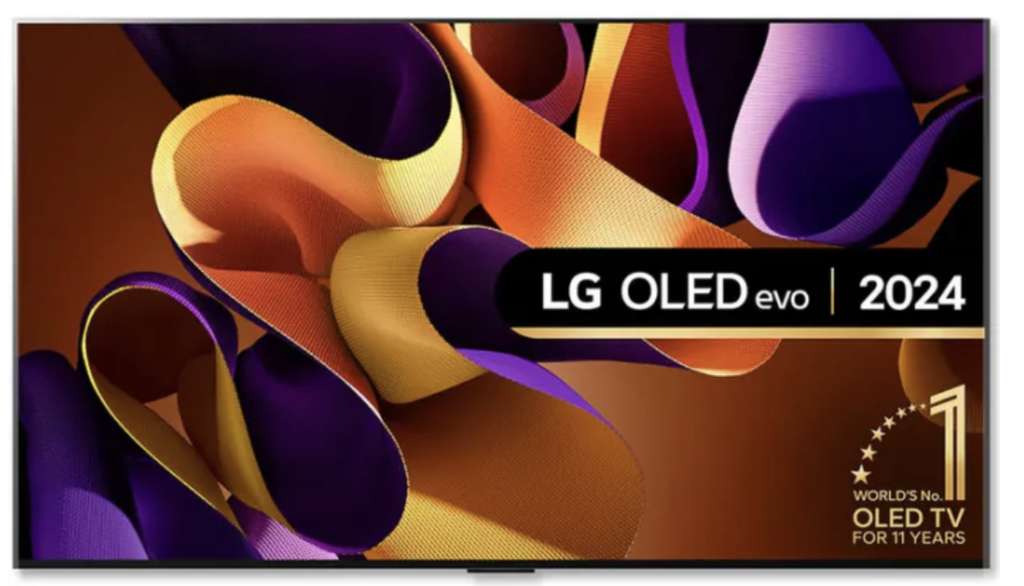 LG OLED65G45LW 65" OLED evo AI G4 4K Smart TV (2024) and free FREE LG US90TY soundbar (Delayed Dispatch)