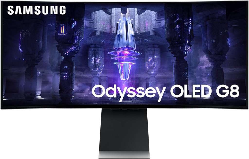 Samsung Odyssey G8, Curved OLED 34" UWQHD, 0.1ms, 175Hz, HDMI 2.1 (Limited time deal)