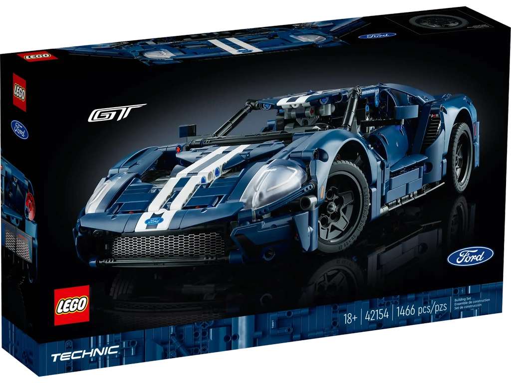 LEGO 42154 Technic 2022 Ford GT Car Model Kit for Adults