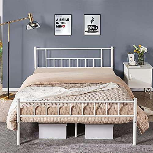Yaheetech 5ft King Basic Metal Bed Frame with Headboard and Footboard (Prime only) sold by Yaheetech UK