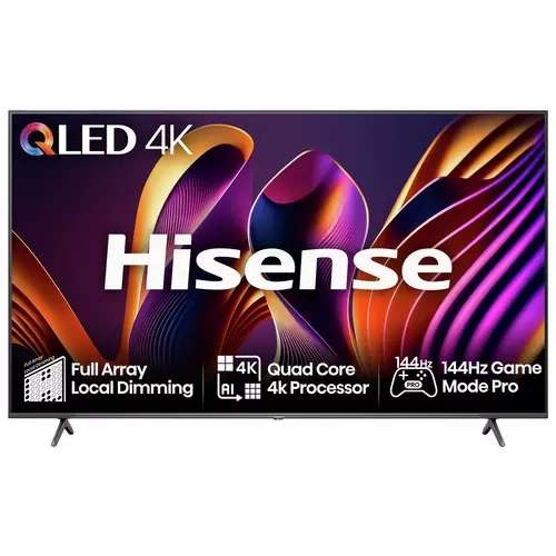 2024 Hisense 55 In 55E7NQTUK Pro Smart 4K UHD HDR QLED Freely TV + Get a Free Hisense 40 Inch 40E5NQTUK Worth £399 - Same Offer 65" £899