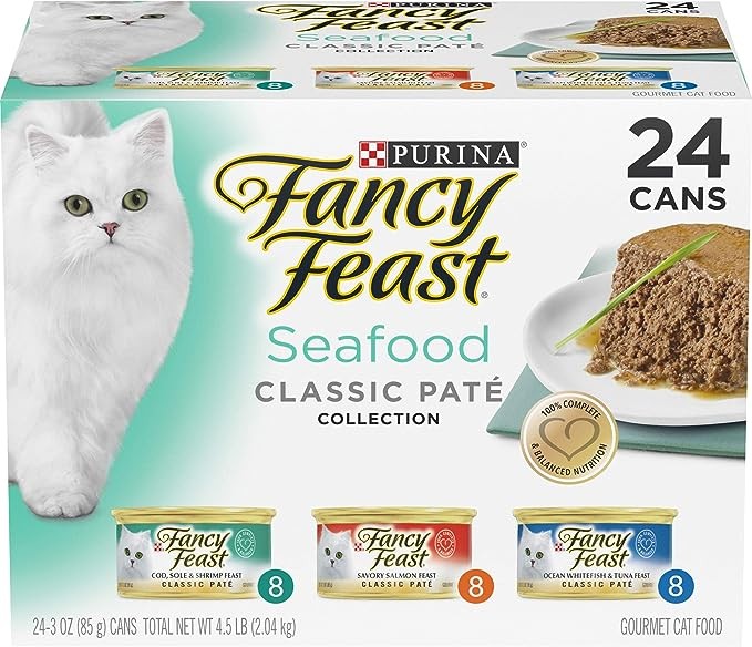 Purina Fancy Feast Seafood Classic Pate - (24) 3 oz. Cans