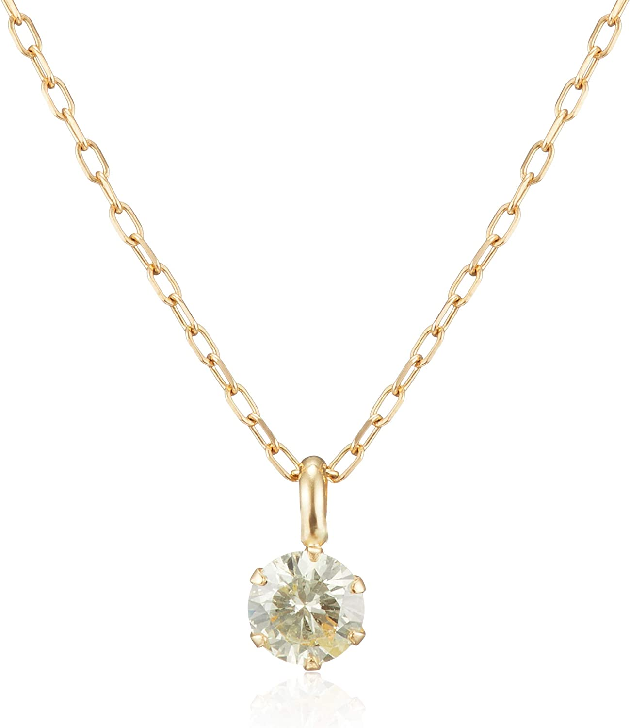 D-COLLECTION 18 Gold Diamond Necklace 0.1 carat